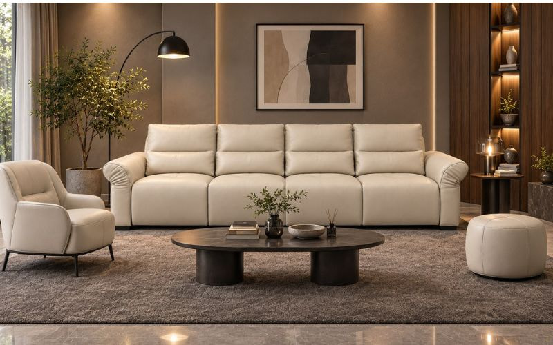 Sofa và các món nội thất TLI liên kết trong phòng khách